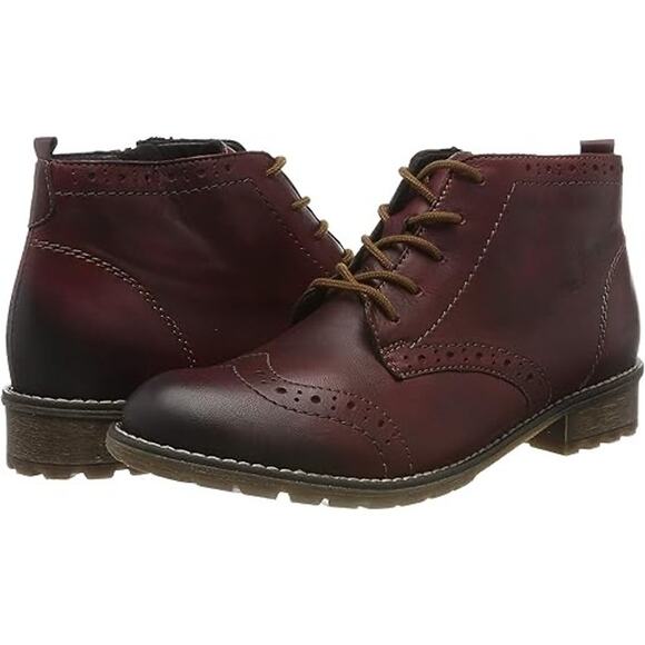 Revonte Red vino genuine leather chukka boots 38 7.5 - Picture 1 of 12